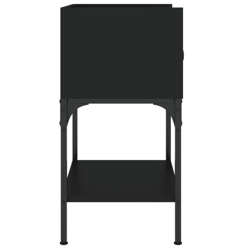 vidaXL Nočné stolíky 2 ks čierne 40,5x31x60 cm kompozitné drevo