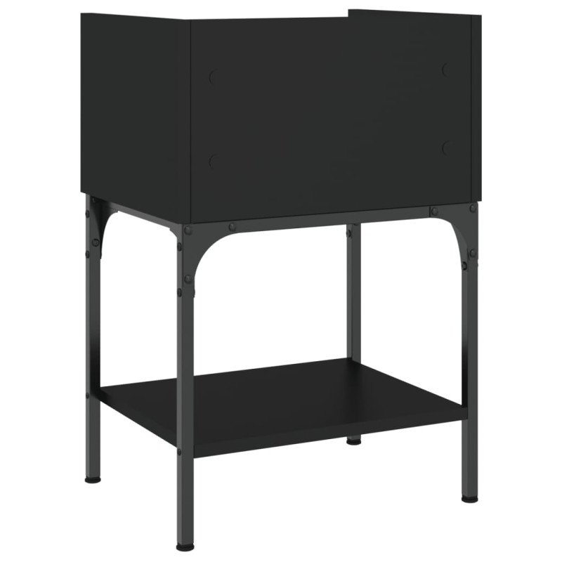 vidaXL Nočné stolíky 2 ks čierne 40,5x31x60 cm kompozitné drevo
