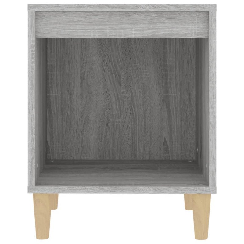 vidaXL Nočný stolík sivý sonoma 40x35x50 cm