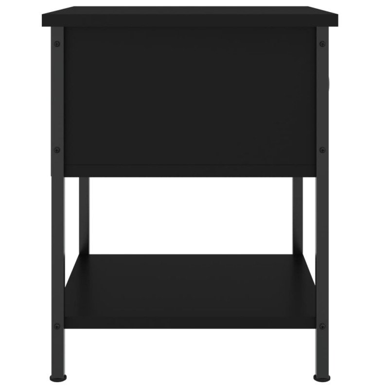 vidaXL Nočné stolíky 2 ks čierne 34x35,5x45 cm kompozitné drevo