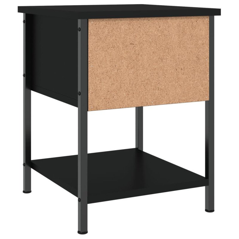 vidaXL Nočné stolíky 2 ks čierne 34x35,5x45 cm kompozitné drevo