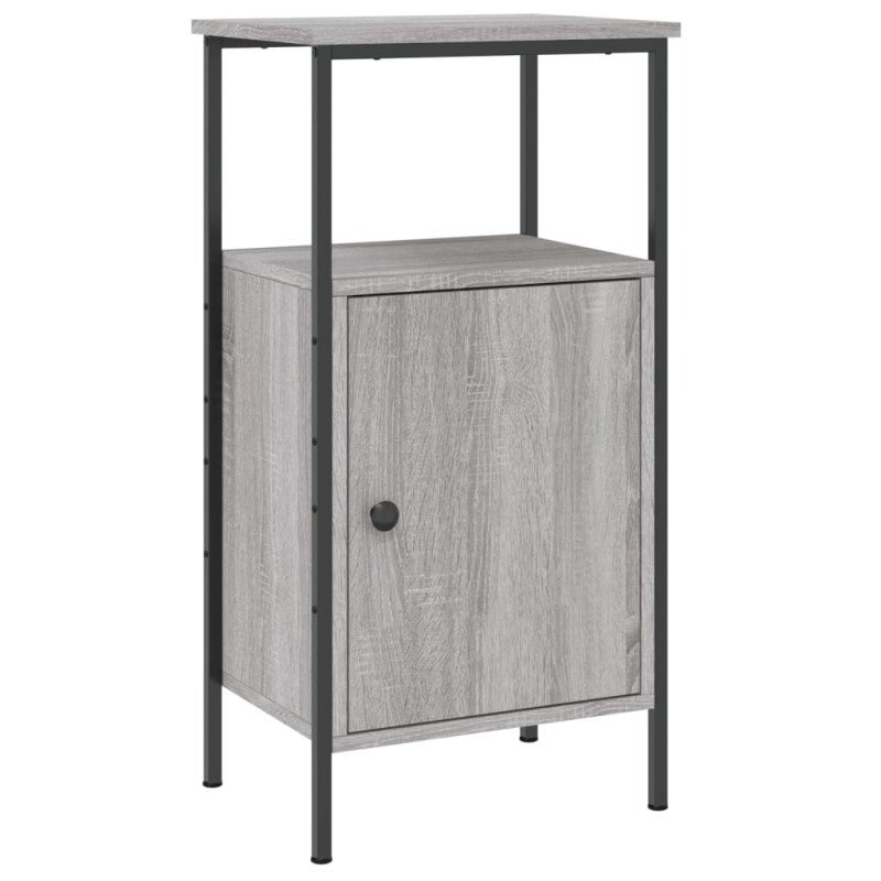 vidaXL Nočné stolíky 2 ks sivý dub sonoma 41x31x80 cm kompozitné drevo