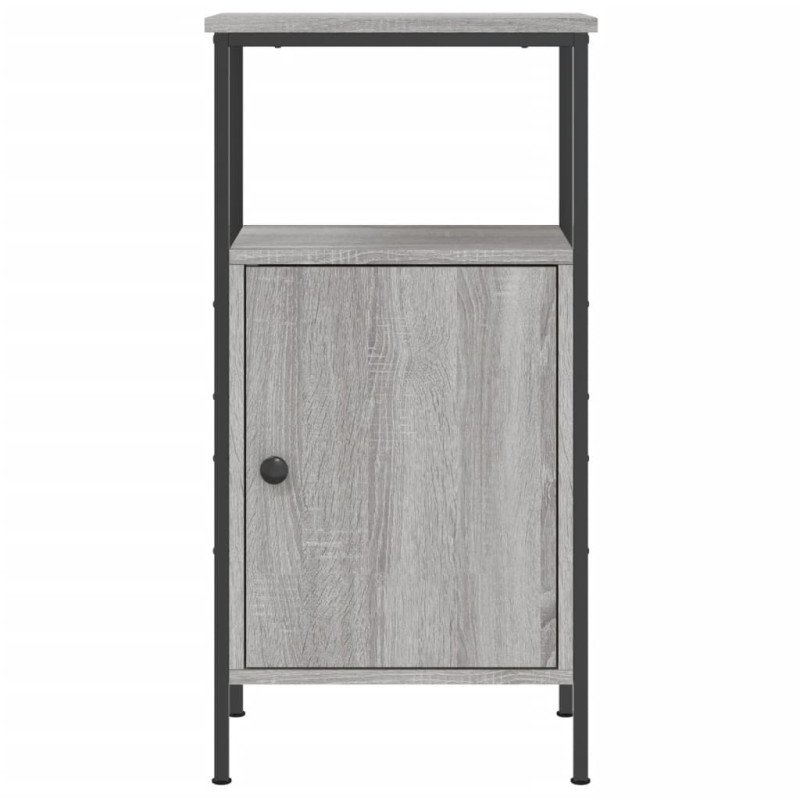 vidaXL Nočné stolíky 2 ks sivý dub sonoma 41x31x80 cm kompozitné drevo