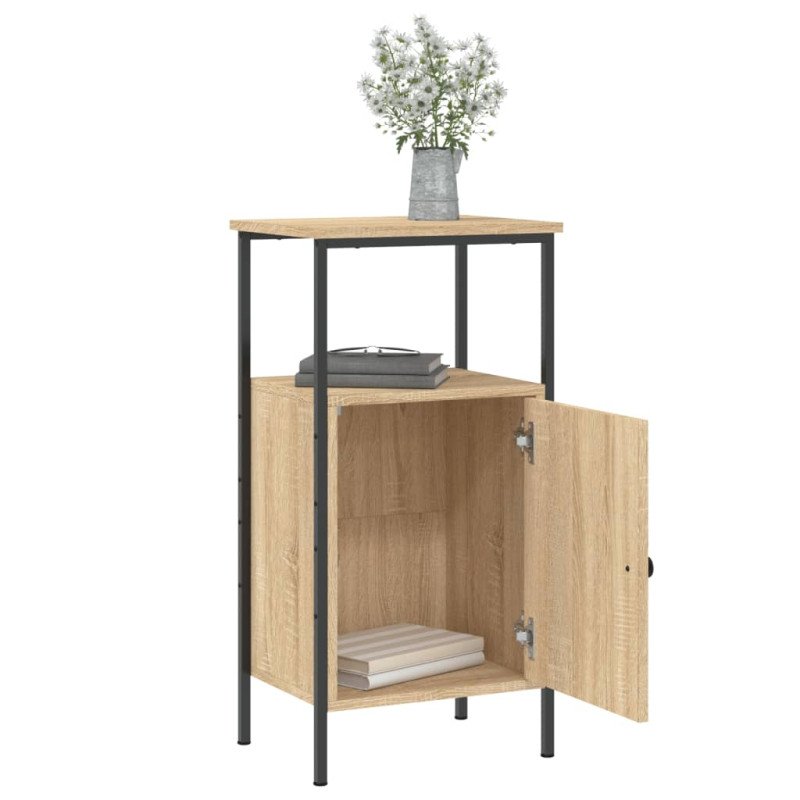vidaXL Nočné stolíky 2 ks dub sonoma 41x31x80 cm kompozitné drevo