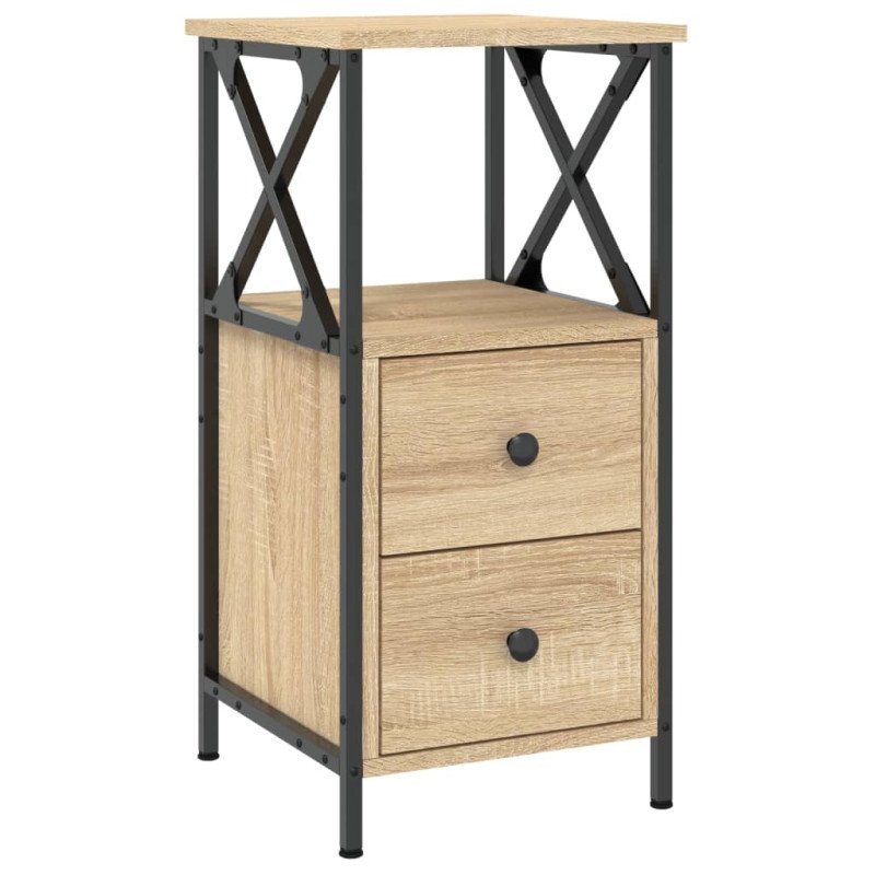 vidaXL Nočný stolík dub sonoma 34x35,5x70 cm kompozitné drevo