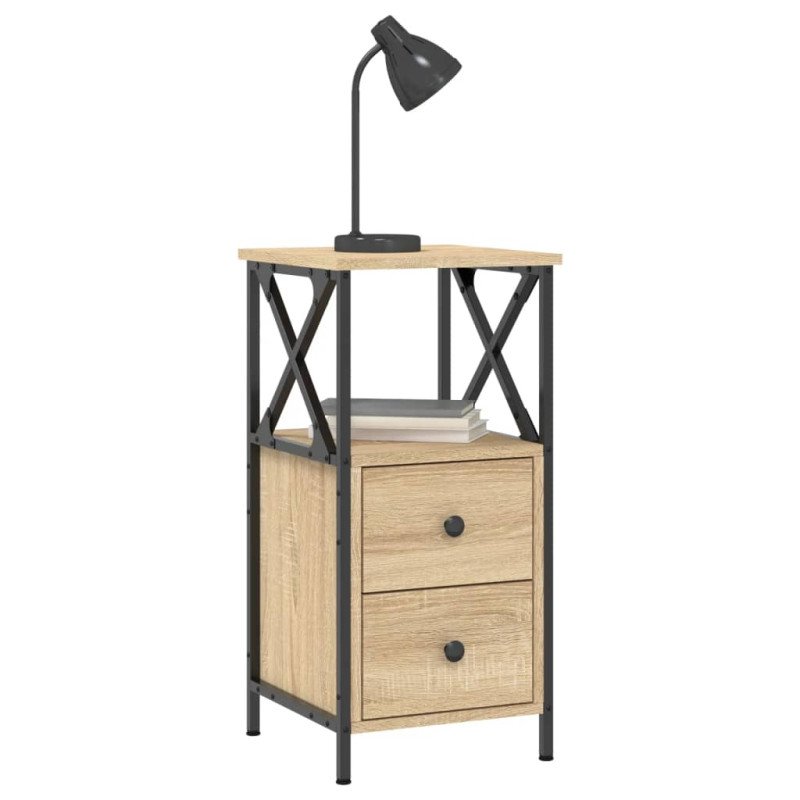 vidaXL Nočný stolík dub sonoma 34x35,5x70 cm kompozitné drevo
