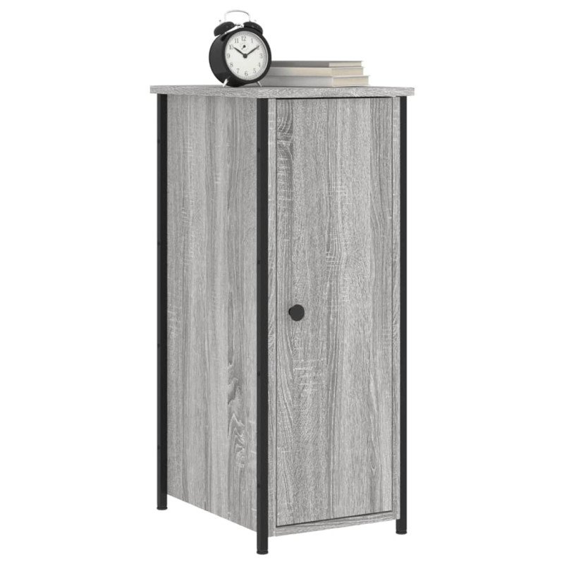 vidaXL Nočné stolíky 2 ks sivé sonoma 32x42x80 cm kompozitné drevo
