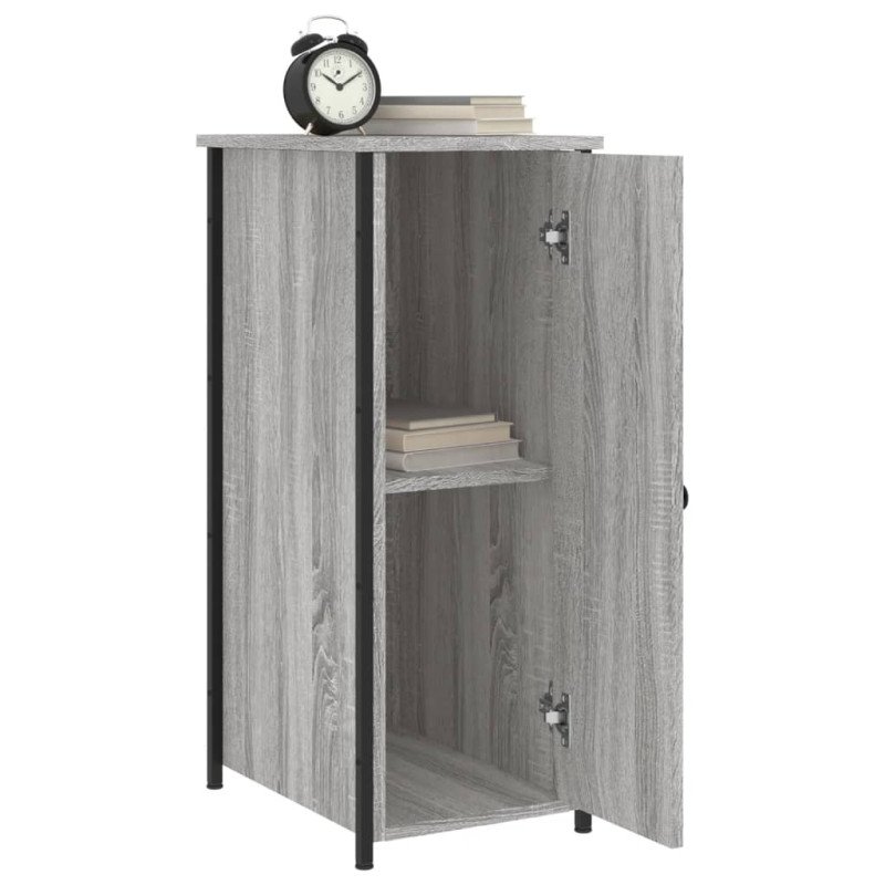 vidaXL Nočné stolíky 2 ks sivé sonoma 32x42x80 cm kompozitné drevo