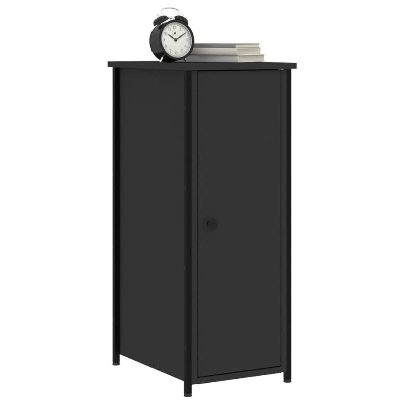 vidaXL Nočné stolíky 2 ks čierne 32x42x80 cm kompozitné drevo