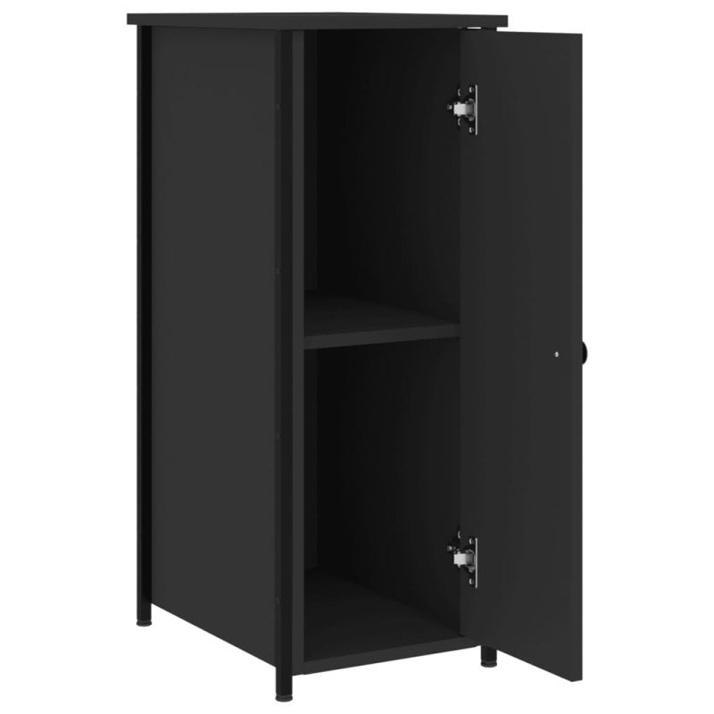 vidaXL Nočné stolíky 2 ks čierne 32x42x80 cm kompozitné drevo