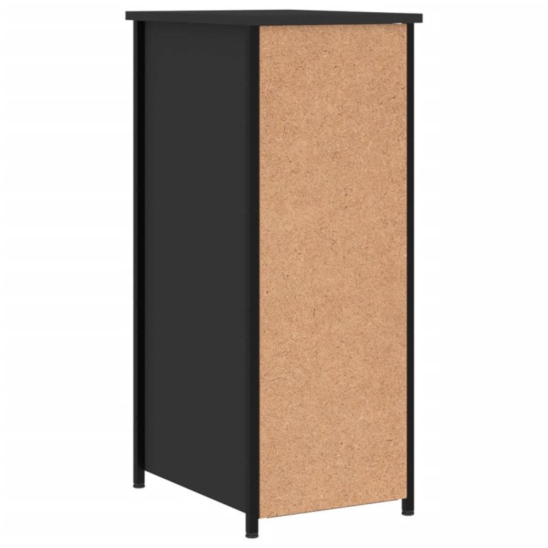 vidaXL Nočné stolíky 2 ks čierne 32x42x80 cm kompozitné drevo