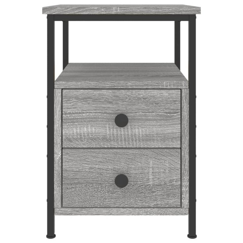 vidaXL Nočné stolíky 2ks sivý dub sonoma 34x35,5x50cm kompozitné drevo