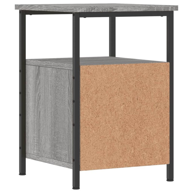 vidaXL Nočné stolíky 2ks sivý dub sonoma 34x35,5x50cm kompozitné drevo