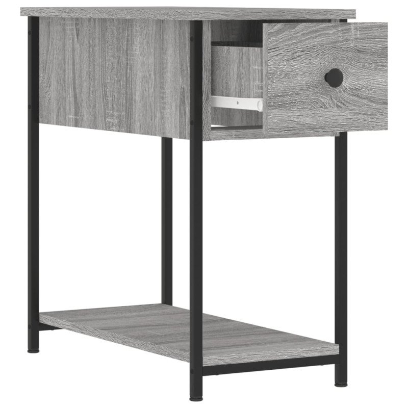 vidaXL Nočné stolíky 2 ks sivý dub sonoma 30x60x60 cm kompozitné drevo