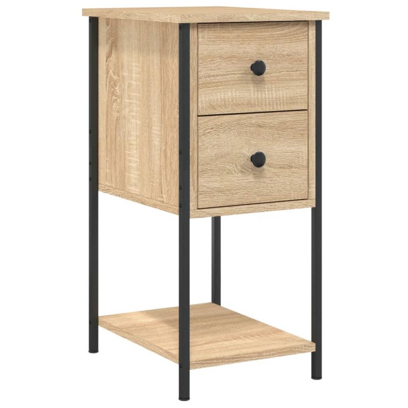 vidaXL Nočný stolík dub sonoma 32x42x70 cm kompozitné drevo