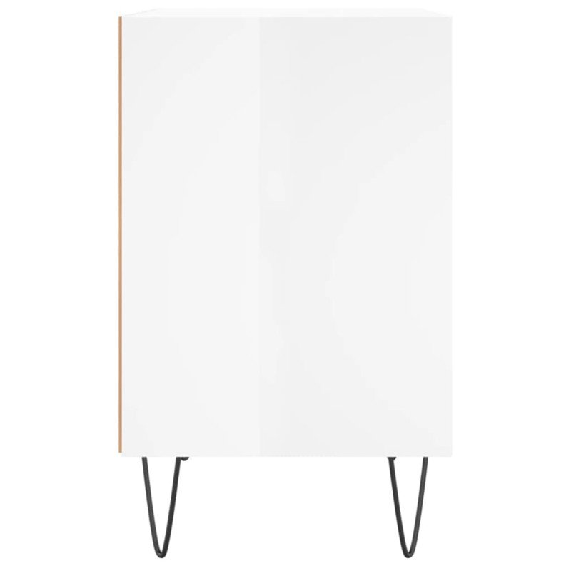 vidaXL Nočné skrinky 2 ks vysoký lesk biele 40x30x50 cm kompoz. drevo