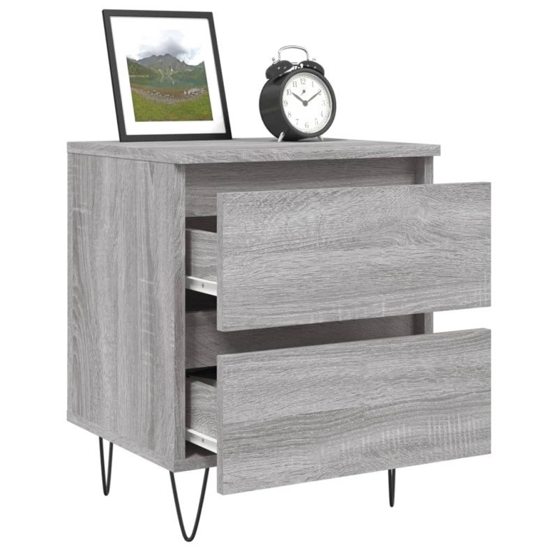 vidaXL Nočný stolík divý dub sonoma 40x35x50 cm kompozitné drevo