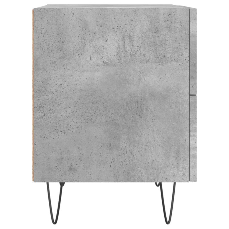vidaXL Nočné stolíky 2 ks betónovo sivé 40x35x47,5 cm kompozitné drevo