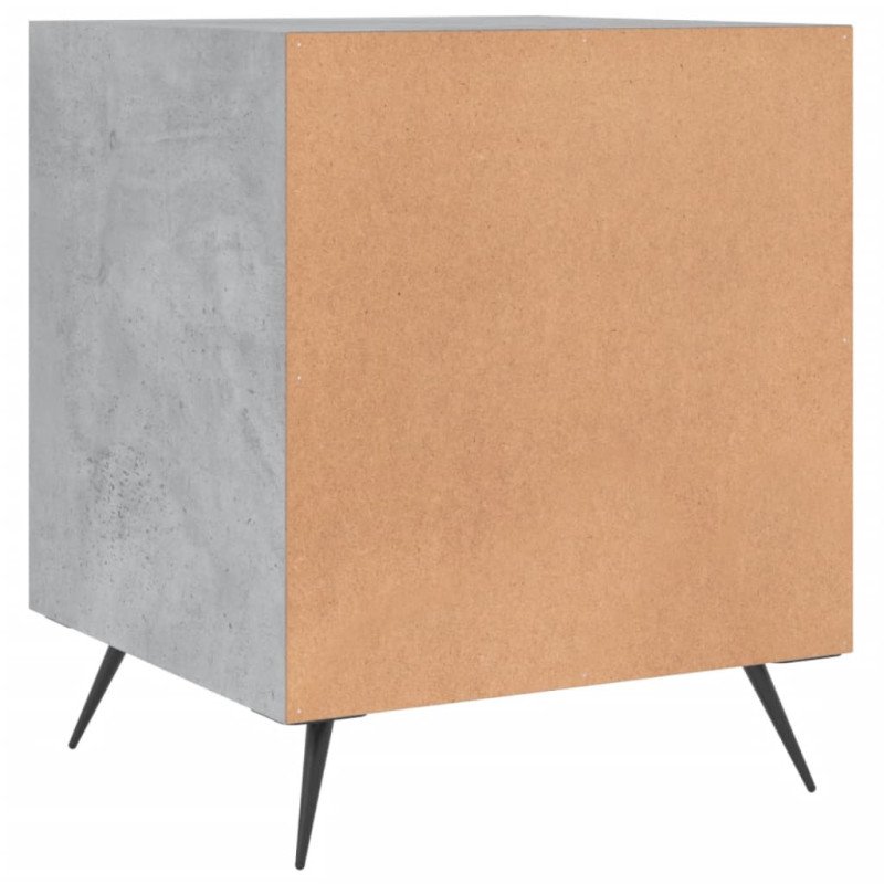 vidaXL Nočné stolíky 2 ks betónovo sivé 40x40x50 cm kompozitné drevo