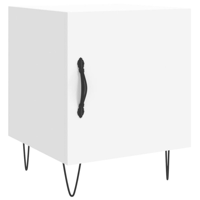 vidaXL Nočné stolíky 2 ks biele 40x40x50 cm kompozitné drevo
