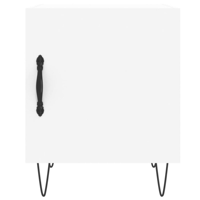 vidaXL Nočné stolíky 2 ks biele 40x40x50 cm kompozitné drevo