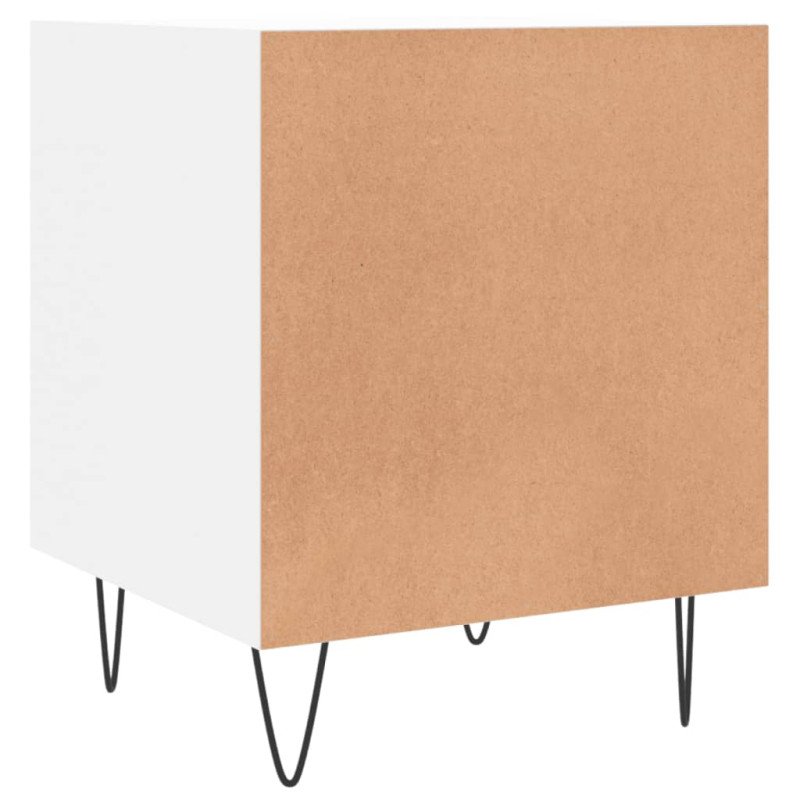 vidaXL Nočné stolíky 2 ks biele 40x40x50 cm kompozitné drevo