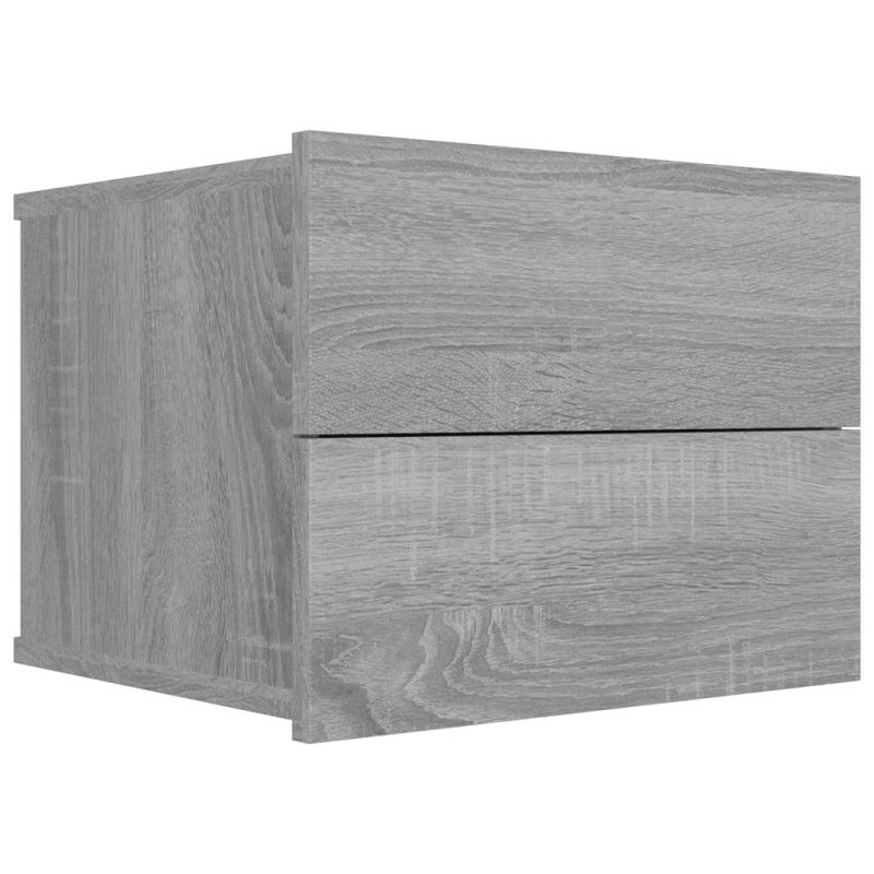 vidaXL Nočné stolíky 2 ks sivý dub sonoma 40x30x30 cm spracované drevo
