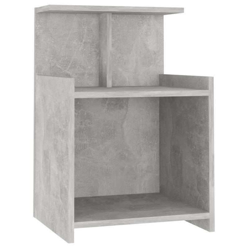 vidaXL Nočné stolíky 2 ks, betónovo sivé 40x35x60 cm, kompozitné drevo