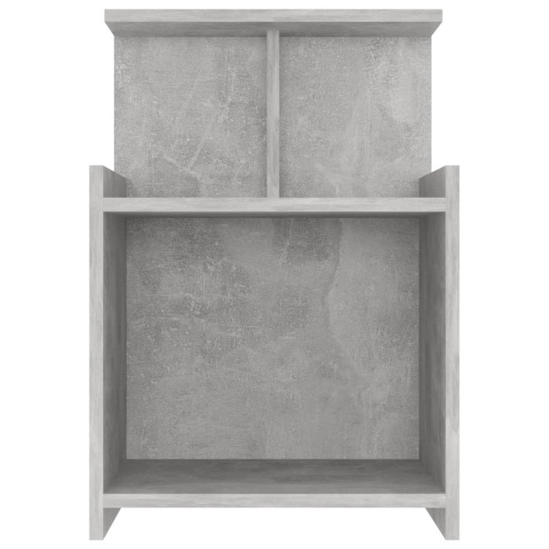 vidaXL Nočné stolíky 2 ks, betónovo sivé 40x35x60 cm, kompozitné drevo