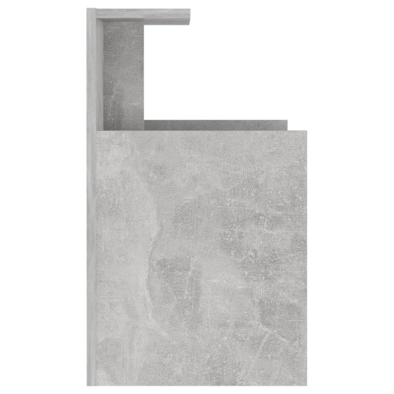 vidaXL Nočné stolíky 2 ks, betónovo sivé 40x35x60 cm, kompozitné drevo