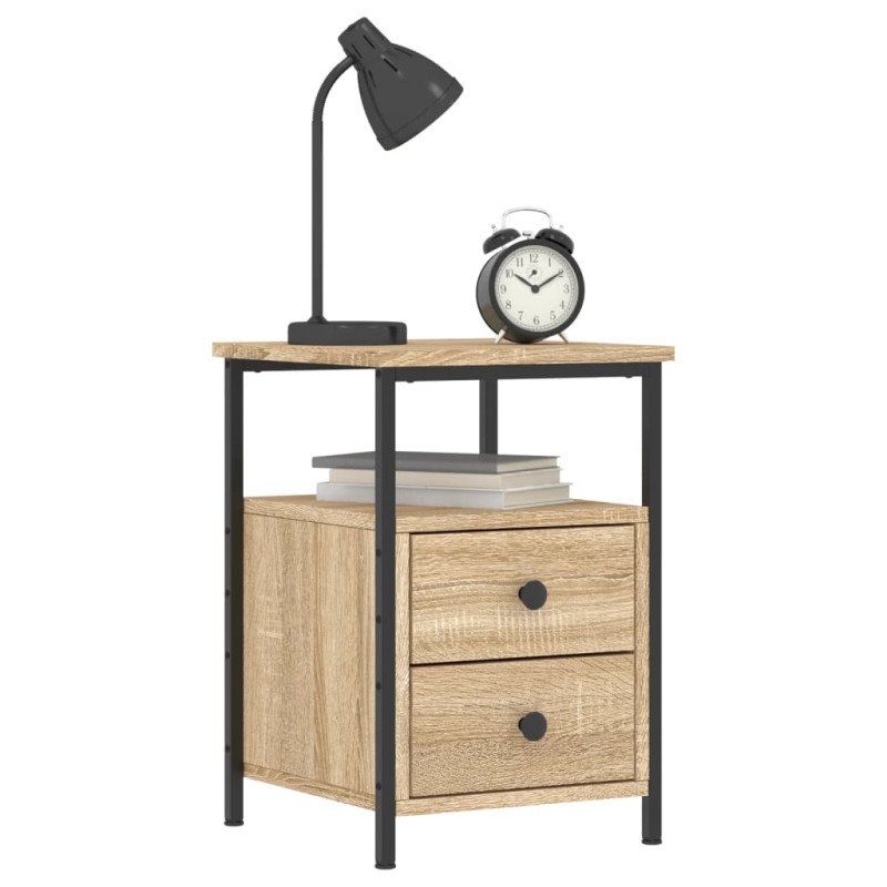 vidaXL Nočný stolík dub sonoma 34x35,5x50 cm kompozitné drevo