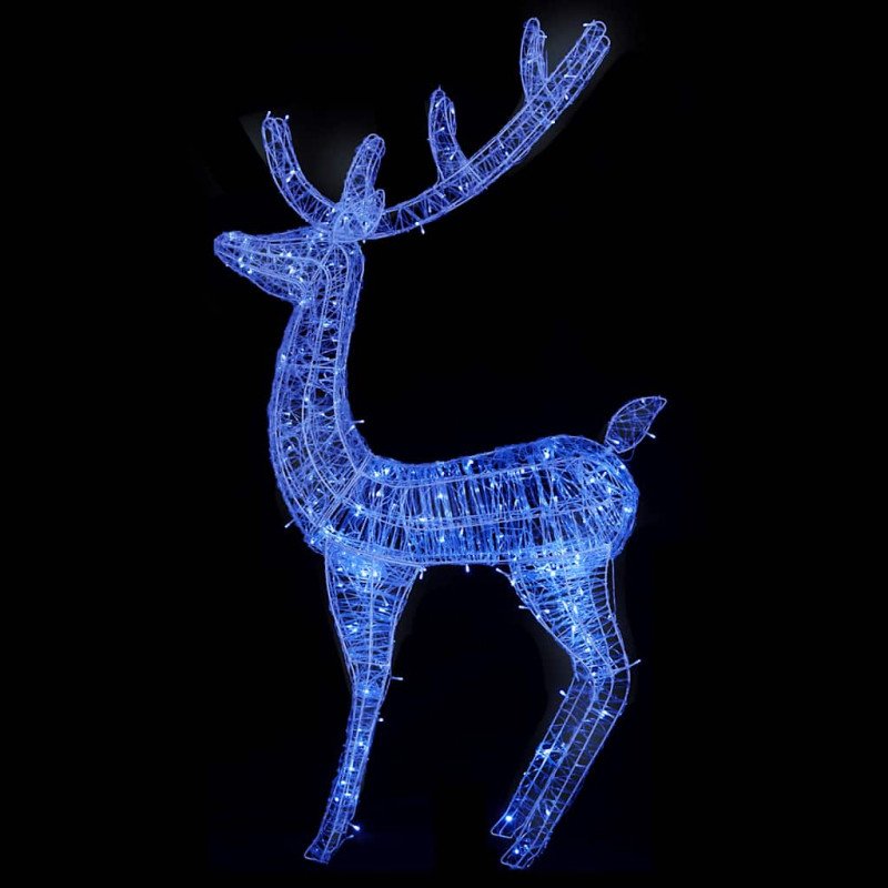 vidaXL XXL Akrylové vianočné soby 250 LED 2 ks 180 cm modré