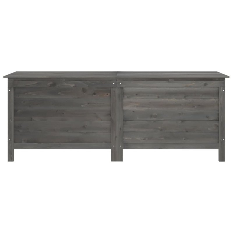 vidaXL Záhradný úložný box, antracitový 150x50x56,5 cm, jedľový masív