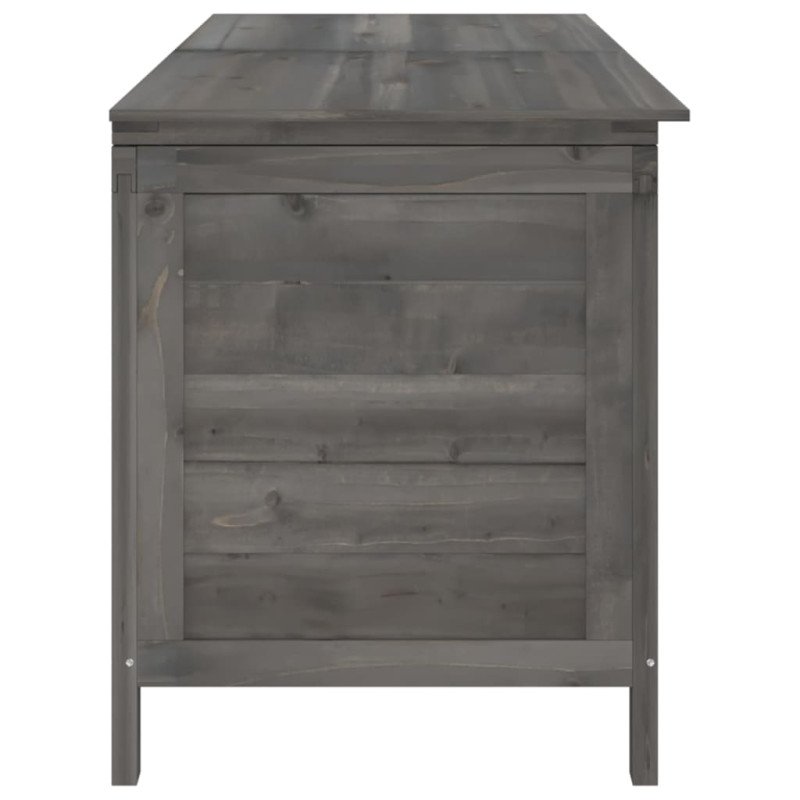 vidaXL Záhradný úložný box, antracitový 150x50x56,5 cm, jedľový masív