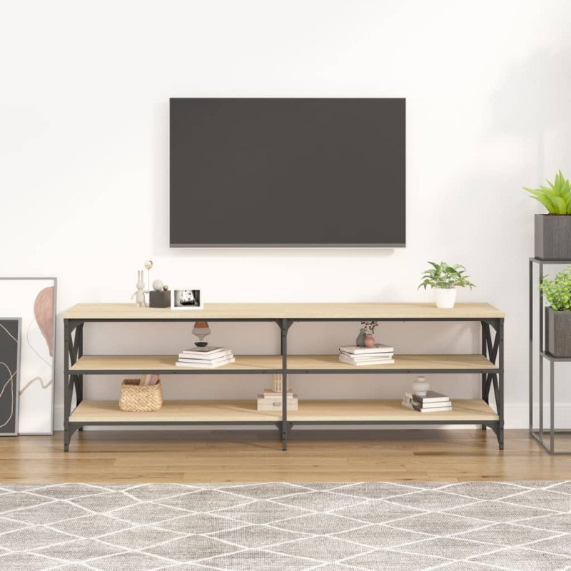 vidaXL TV skrinka dub sonoma 160x40x50 cm spracované drevo