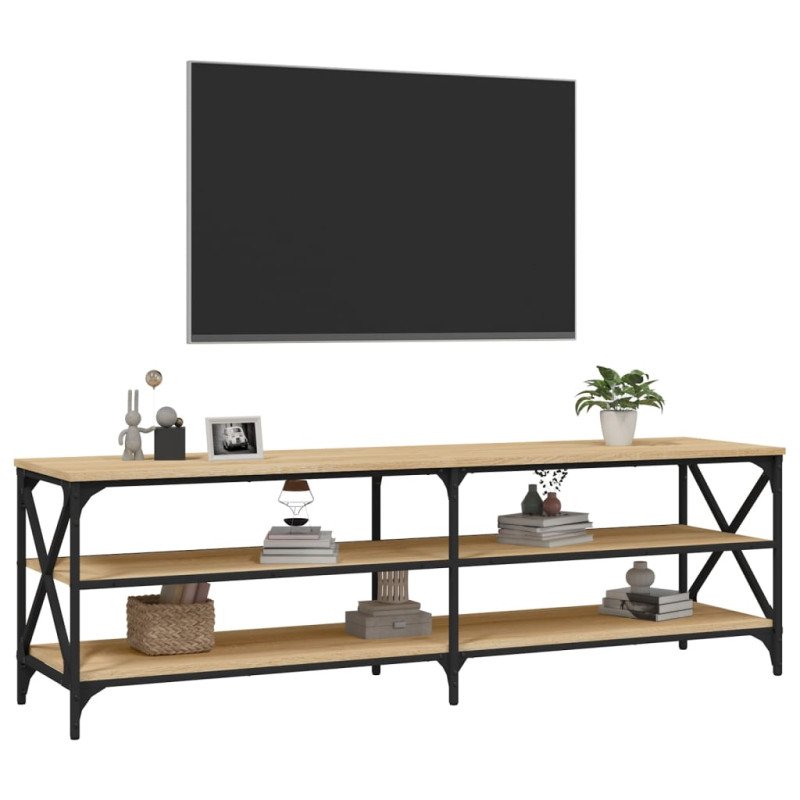 vidaXL TV skrinka dub sonoma 160x40x50 cm spracované drevo