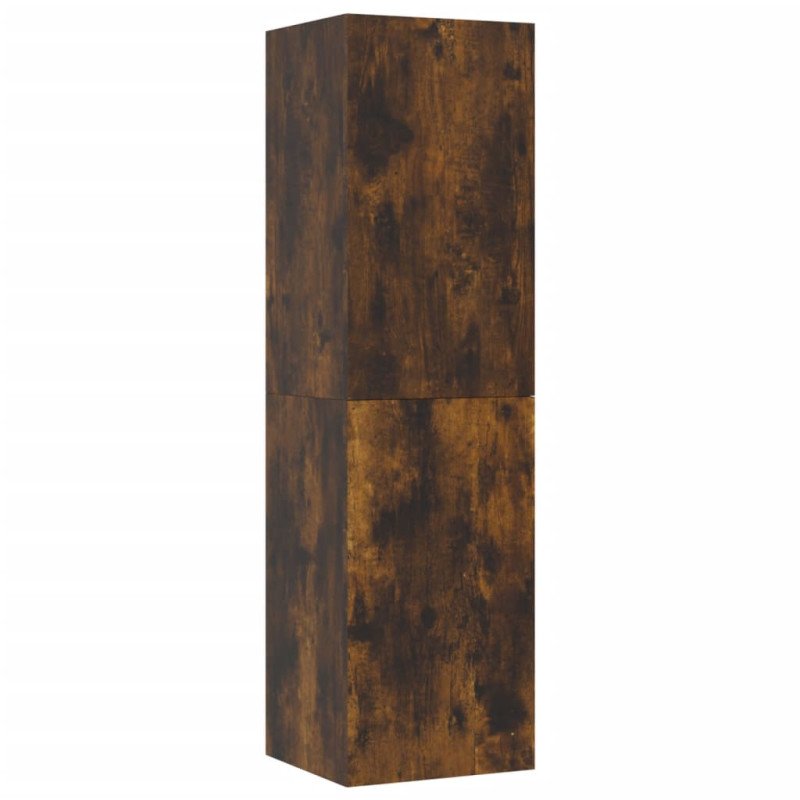vidaXL Nástenné TV skrinky 2 ks dymový dub 30,5x30x110 cm