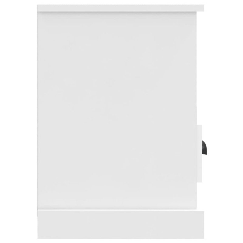 vidaXL TV skrinka biela 80x35x50 cm spracované drevo