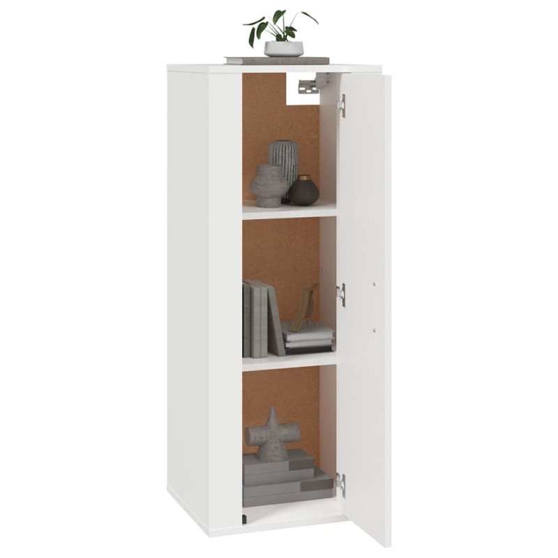 vidaXL Nástenná TV skrinka biela 40x34,5x100 cm