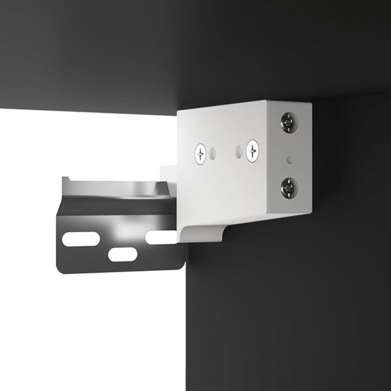 vidaXL 8-dielna súprava TV skriniek čierna spracované drevo