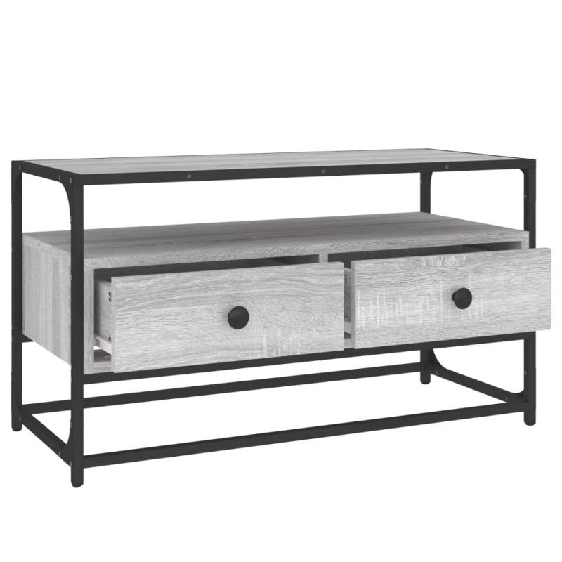 vidaXL TV skrinka sivý dub sonoma 80x35x45 cm spracované drevo