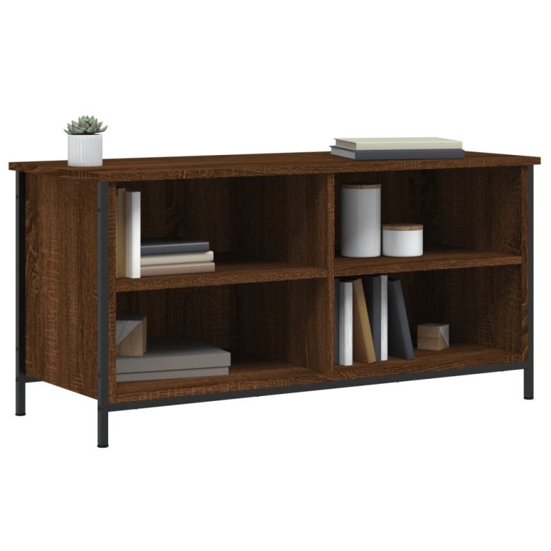 vidaXL TV skrinka hnedý dub 100x40x50 cm spracované drevo