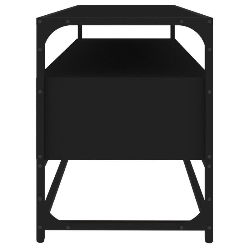 vidaXL TV skrinka čierna 100x35x45 cm spracované drevo