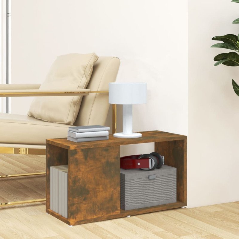 vidaXL TV skrinka dymový dub 60x24x32 cm spracované drevo
