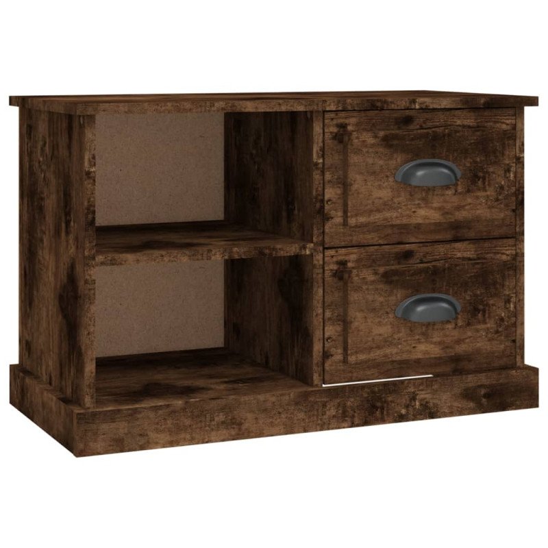 vidaXL TV skrinka dymový dub 73x35,5x47,5 cm spracované drevo