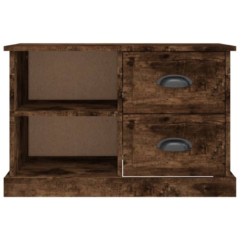 vidaXL TV skrinka dymový dub 73x35,5x47,5 cm spracované drevo