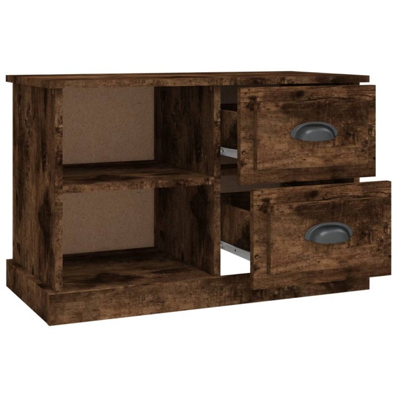 vidaXL TV skrinka dymový dub 73x35,5x47,5 cm spracované drevo