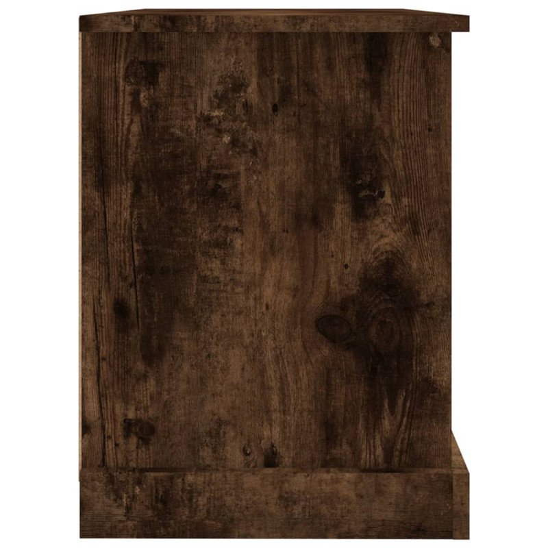 vidaXL TV skrinka dymový dub 73x35,5x47,5 cm spracované drevo