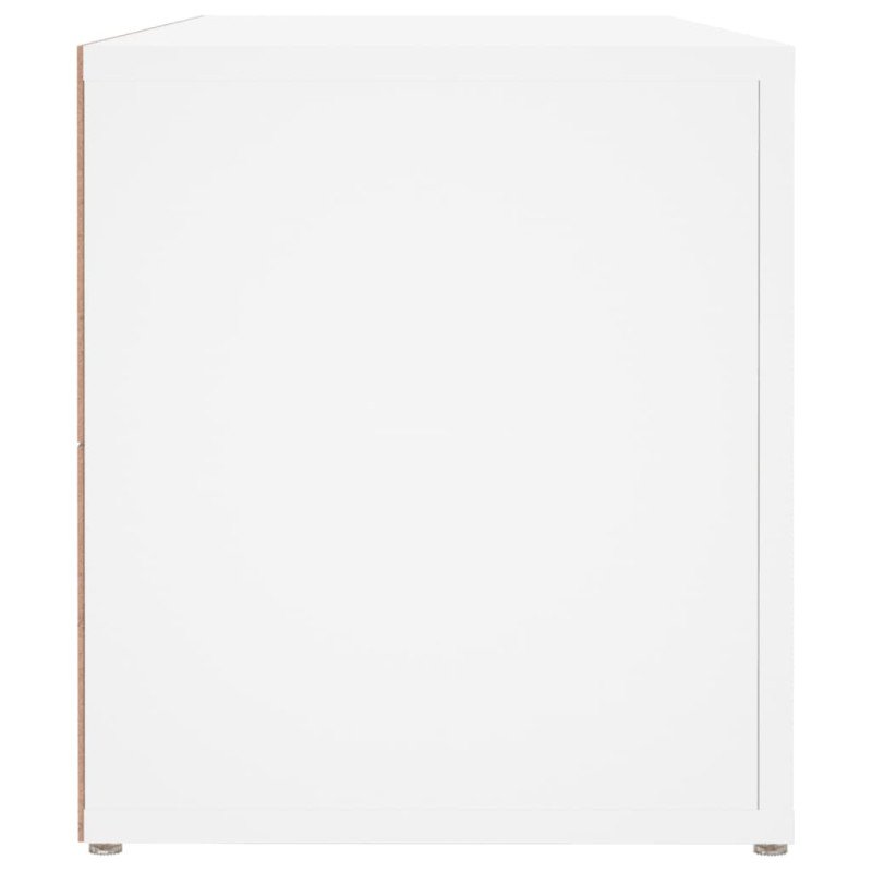 vidaXL TV skrinka biela 100x31,5x35 cm spracované drevo