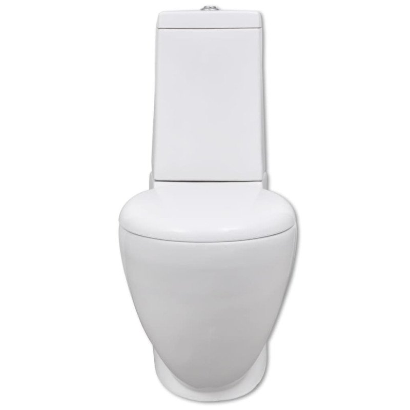 Biela keramická toaleta a bidet